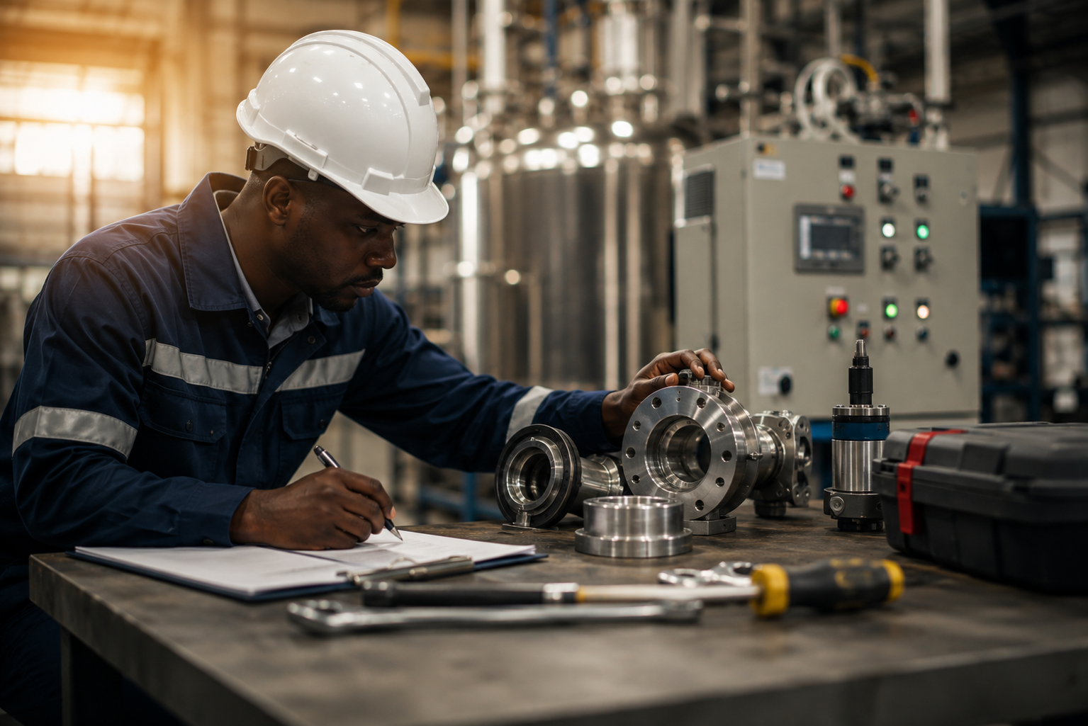 Preventive maintenance on processing equipment